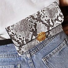 Load image into Gallery viewer, Snake print waist bag
